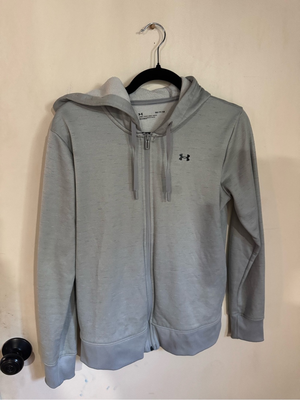 Under Armour Women’s Gray Fleece Full Zip Hoodie Size Small